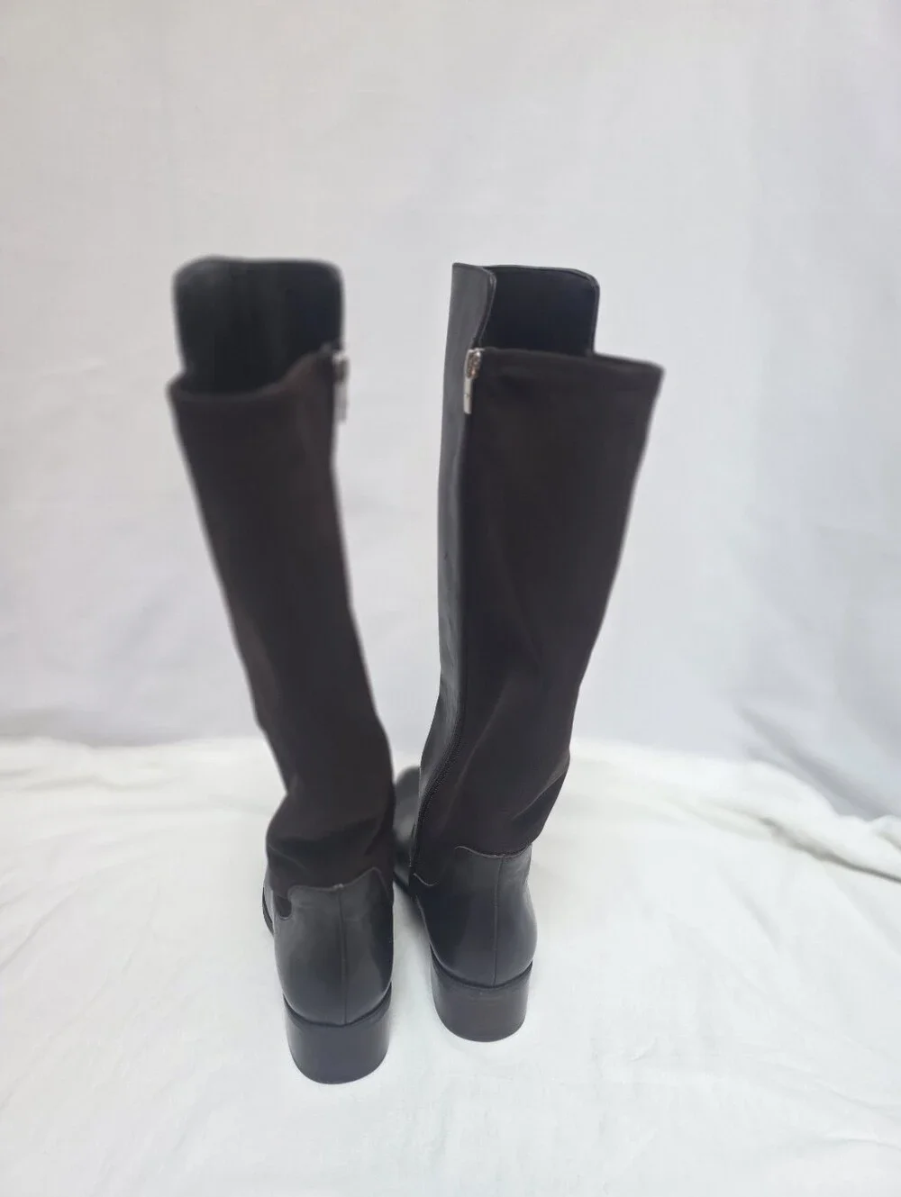 Marc Fisher Women's Brown Leather Knee High Boots Size 8.5W Wide